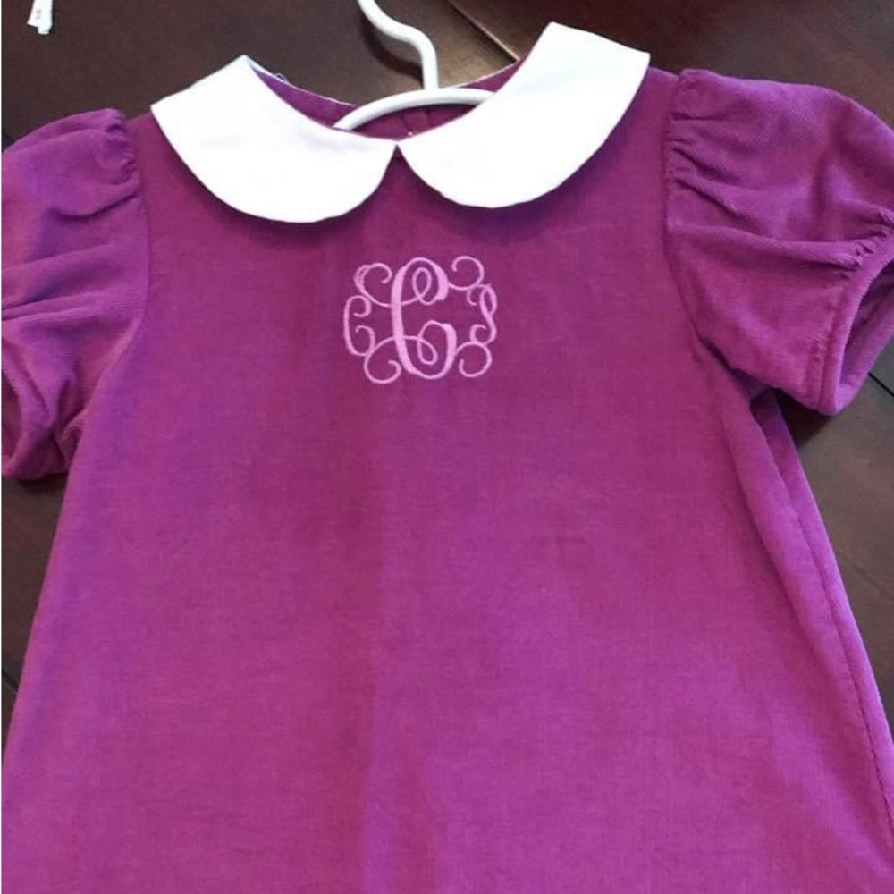 Children’s Clothing Patch Monogramed Dress